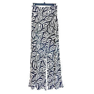 Clara Sun Woo Pants Womens XS Palazzo Pattern Animal Print Stretch Wide Leg